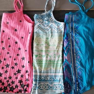 3 piece sequined tank top Justice, sz 16